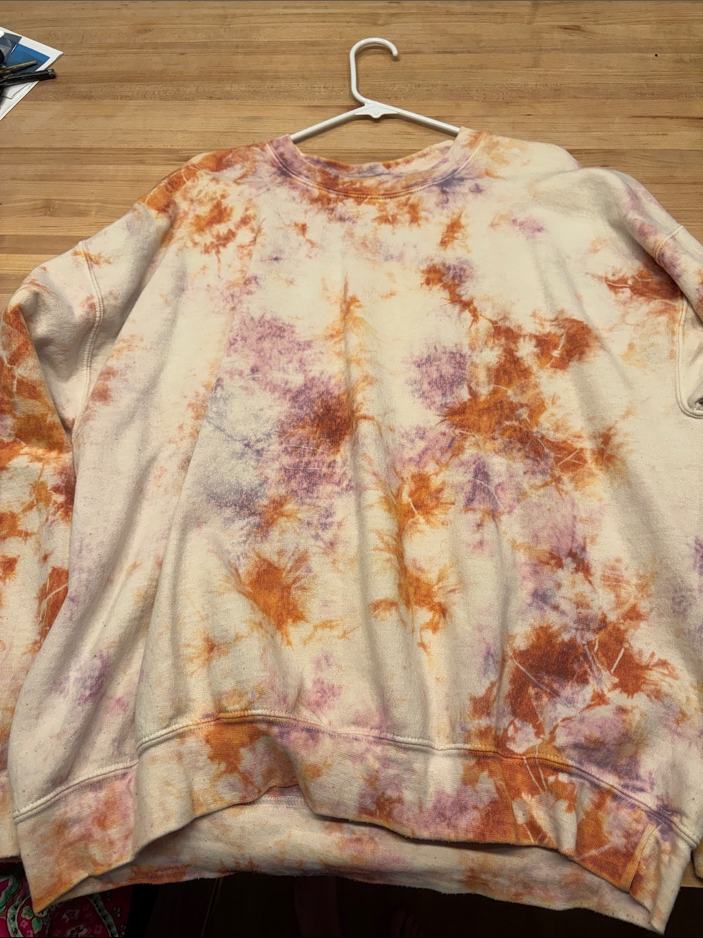 Urban Outfitters Tie-Dye Sweatshirt in sunset tie dye colors